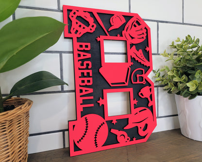 Stadium Series Letters and Numbers - Baseball - Customizable and Non Customizable options included - Tested on Glowforge & Lightburn