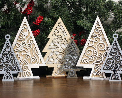 Designer Christmas Tree Set - SVG File Download - Tested on Glowforge