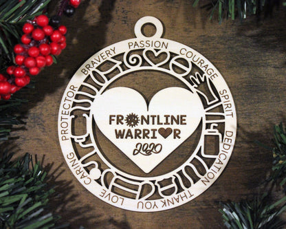 Frontline Warrior - SVG File Download - Sized for Glowforge - Percentage of Proceeds Donated to Project Hope