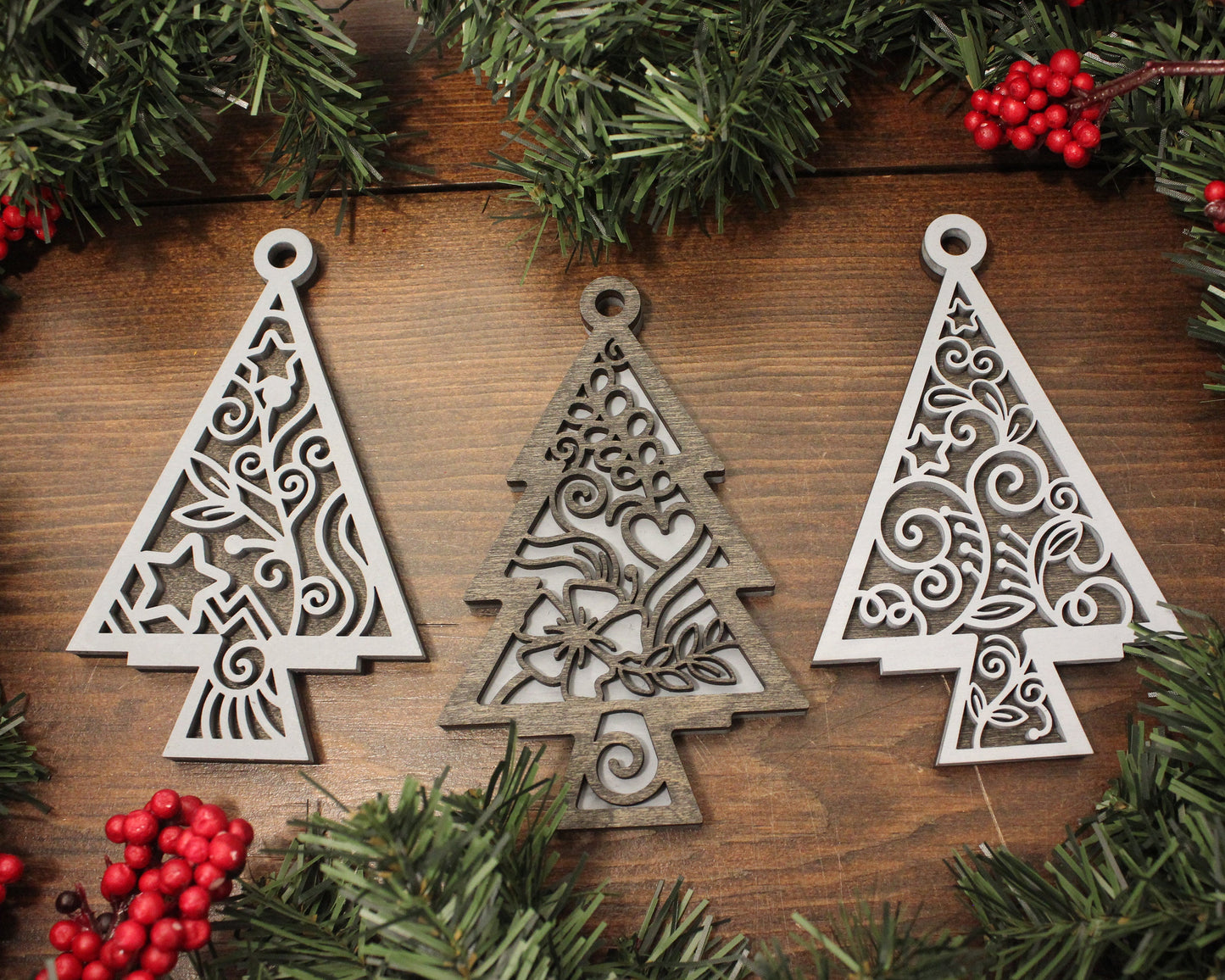 Designer Christmas Tree Set - SVG File Download - Tested on Glowforge