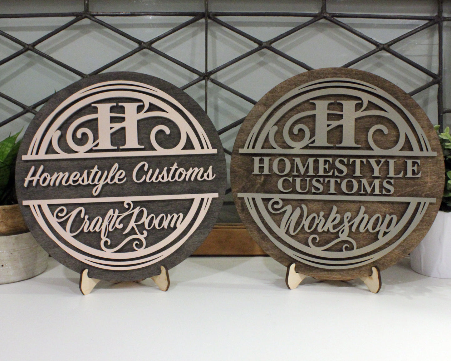 Personalized Home Signage Mega Set - 19 Designs Included - 494 files - Built in Template - SVG File Download - Sized for Glowforge