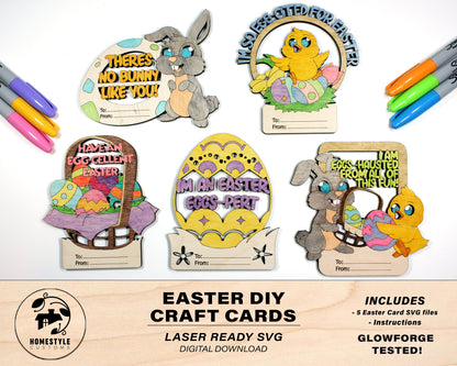 Easter DIY Card Craft - SVG File Download - Sized & Tested on Glowforge
