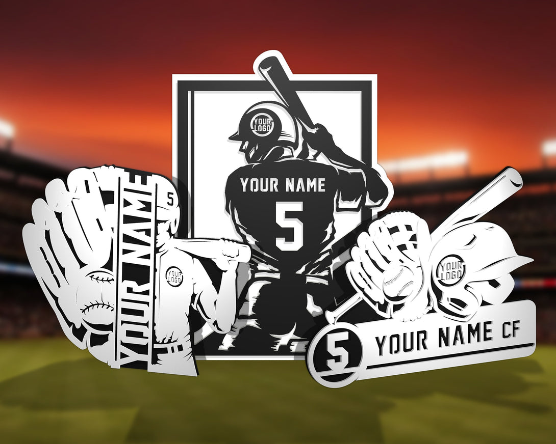 Stadium Series Baseball Signage - 3 Designs Included and two backing o ...