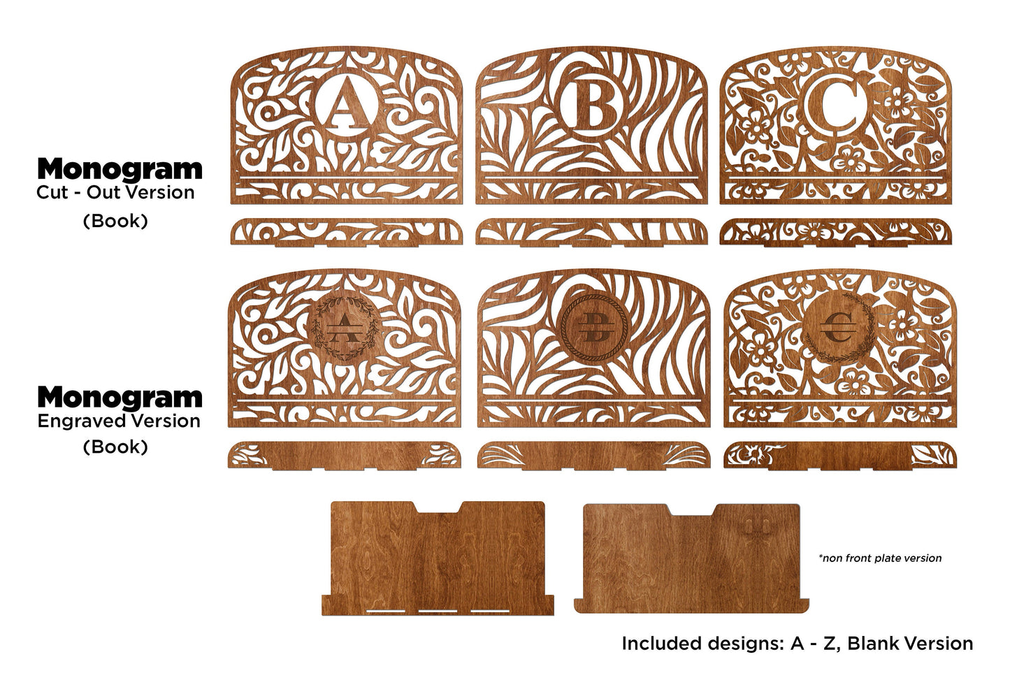 The Homestyle Stands - Phone, Tablet & Cook Book Stands- 500+ Files included - SVG File Download - Sized for Glowforge