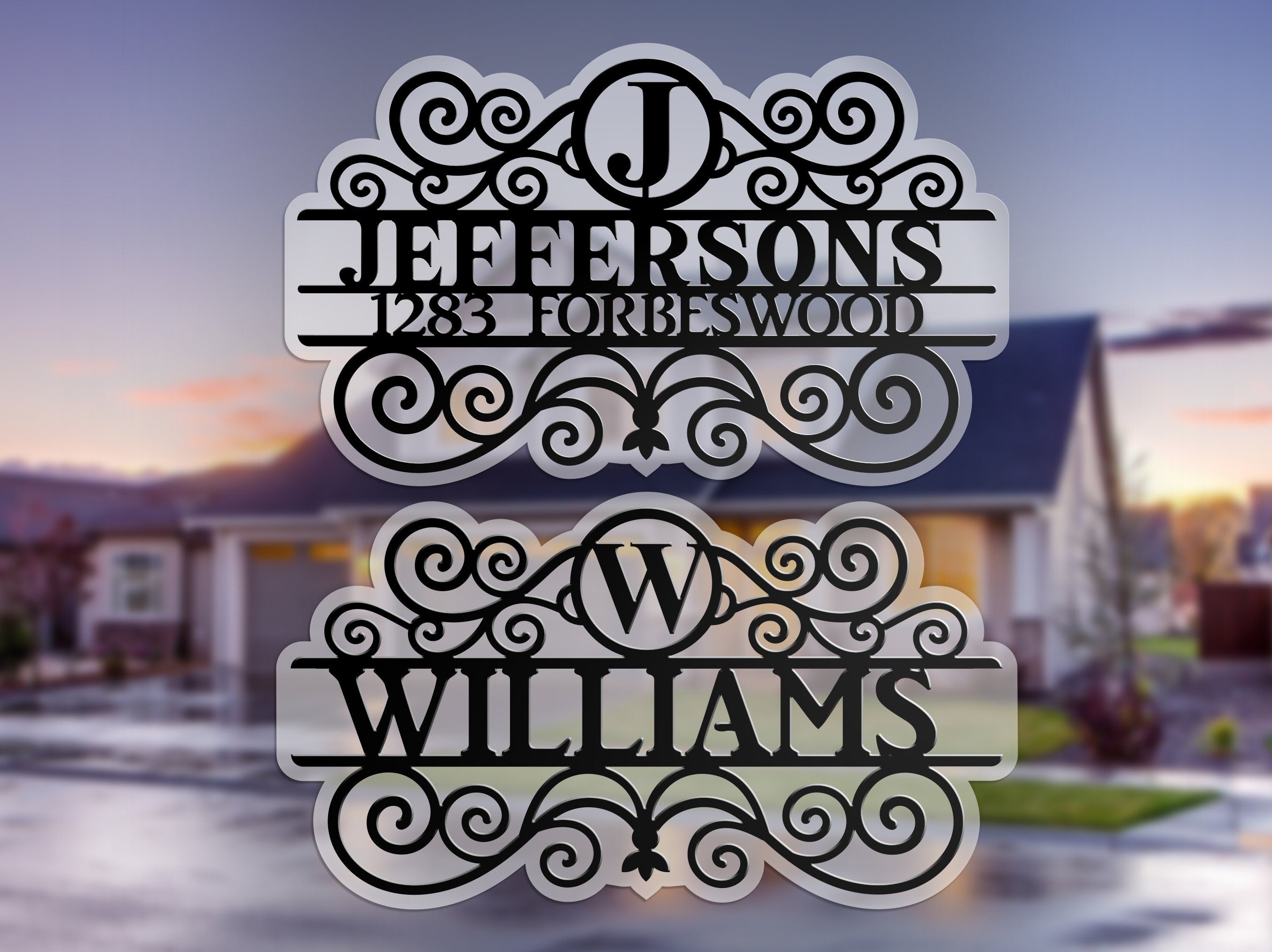 Mailing Address Signs The Everything Address Signs - 2 Designs, 4 Variations, 26 Letters inc ...