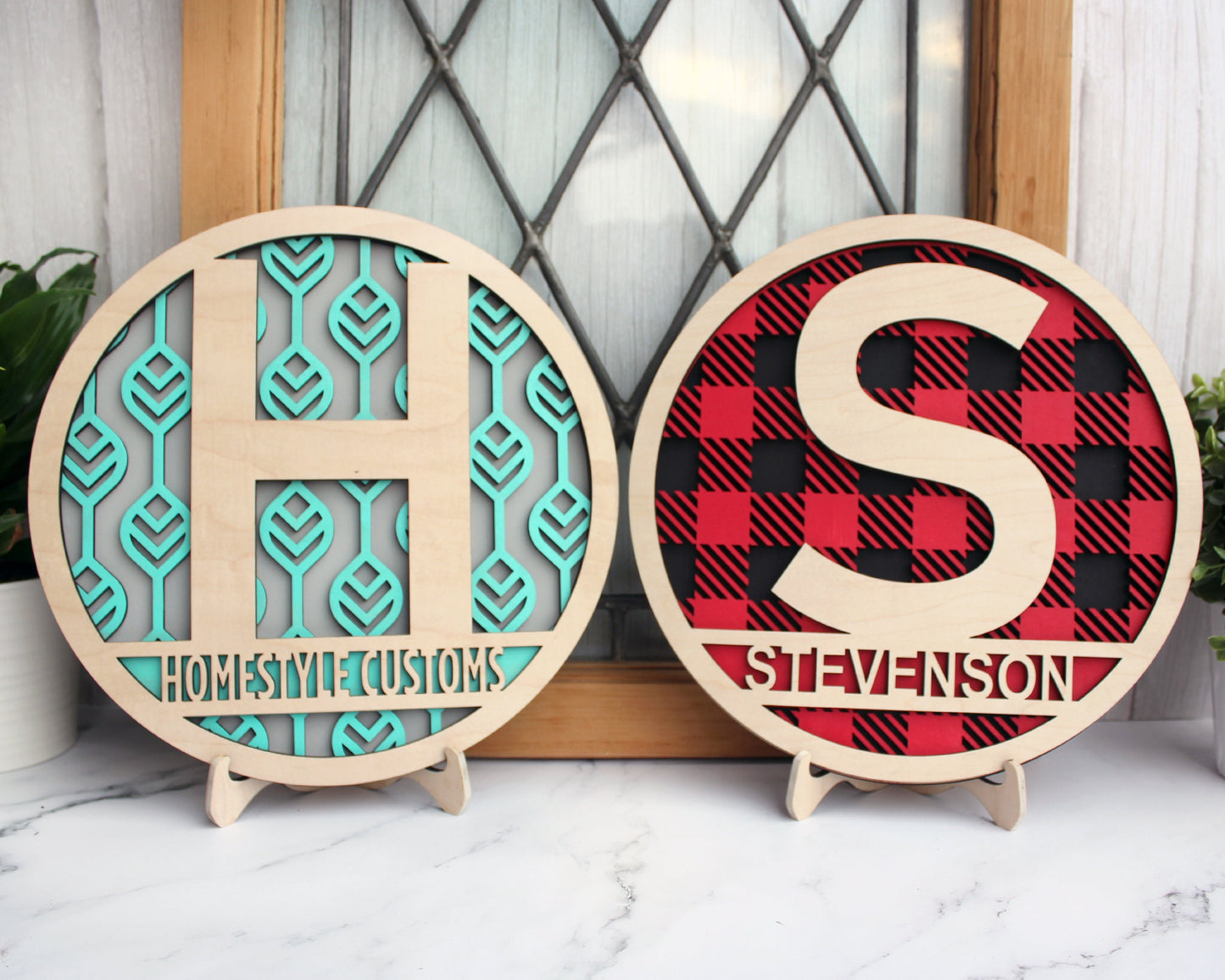 Pattern Monogram Set - 29 Pattern Designs Included -- SVG File Download - Sized for Glowforge