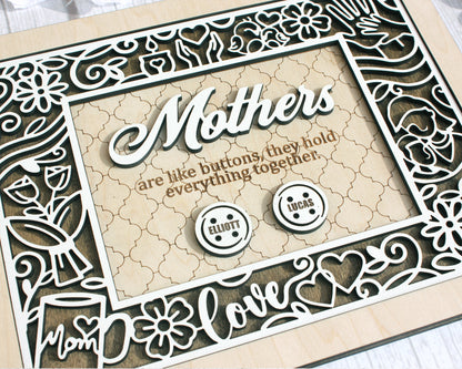 The Beautiful Mom Customizable Sign  - SVG File Download - Sized for Glowforge - Mothers Day