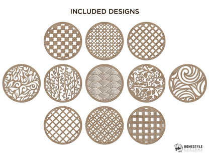 Pattern Monogram Set - 29 Pattern Designs Included -- SVG File Download - Sized for Glowforge