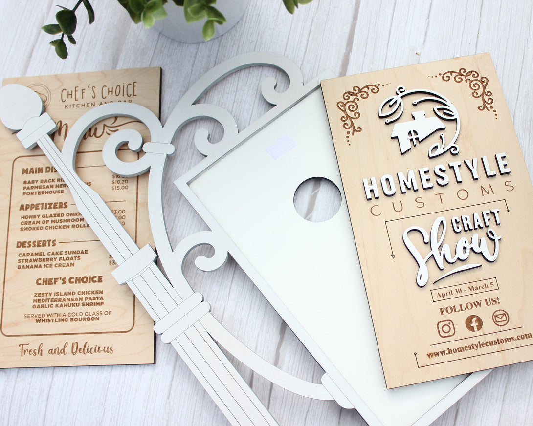 Interchangable Sign - SVG File Download - Sized for Glowforge - Custom ...