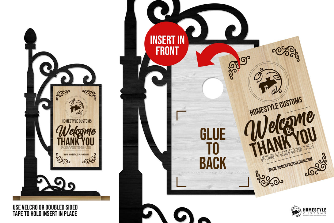 Interchangable Sign - SVG File Download - Sized for Glowforge - Custom ...
