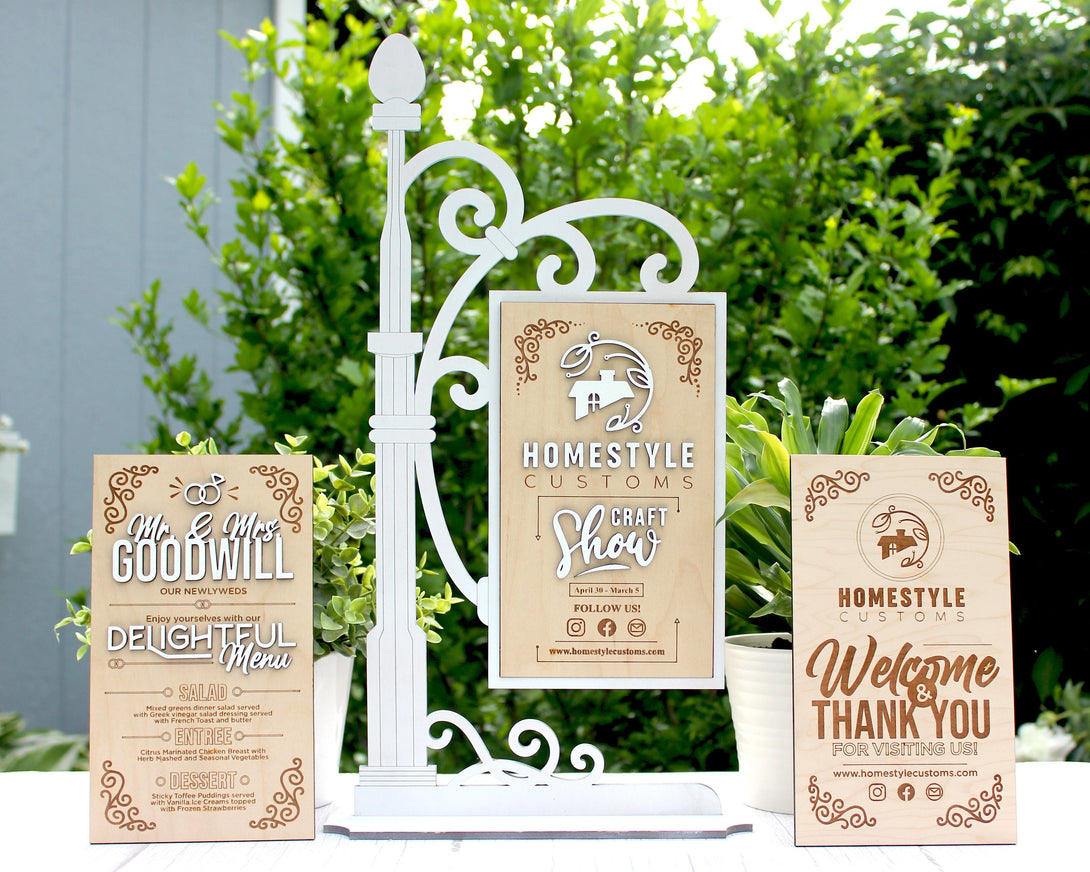Interchangable Sign - SVG File Download - Sized for Glowforge - Custom ...