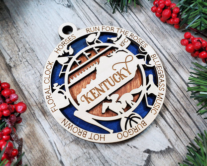 Kentucky State Ornament - SVG File Download - Sized for Glowforge - Laser Ready Digital Files