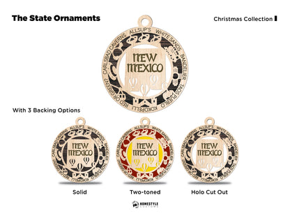 New Mexico State Ornament - SVG File Download - Sized for Glowforge - Laser Ready Digital Files