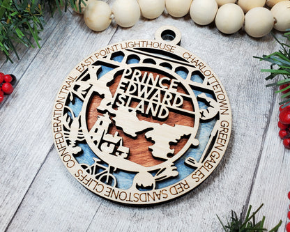 Prince Edward Island Provincial Ornament - Canada - SVG File Download - Sized for Glowforge - Laser Ready Digital Files