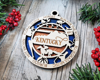 Kentucky State Ornament - SVG File Download - Sized for Glowforge - Laser Ready Digital Files