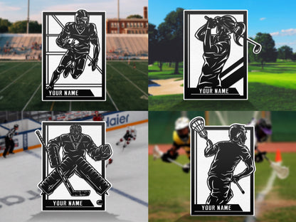 Stadium Series Sports Signage Expansion Set 2 - 28 Designs - SVG File Download - Sized for Glowforge