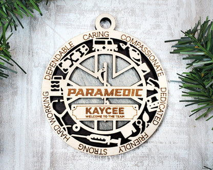 Paramedic & E.M.T Ornament Bundle - 8 Unique designs - SVG, PDF, AI File Download - Sized for Glowforge