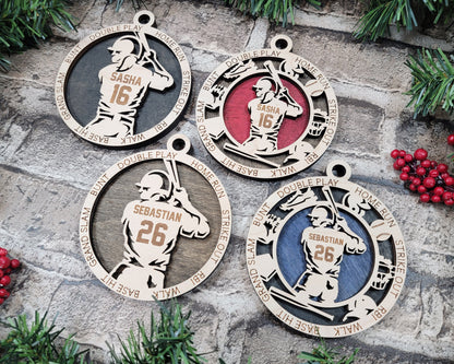 Baseball - Stadium Series Ornaments - 4 Unique designs - SVG, PDF, AI File Download - Sized for Glowforge