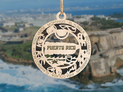 Puerto Rico Ornament - SVG File Download - Sized for Glowforge - Laser Ready Digital Files