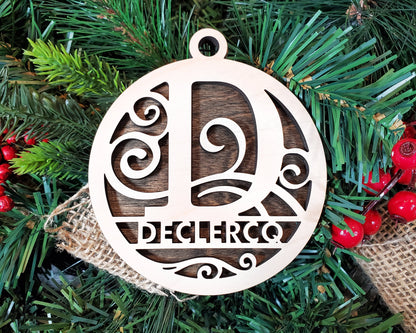 Monogram Ornament Bundle - A-Z in Two Styles - 48 Designs - SVG File Download - Sized for Glowforge