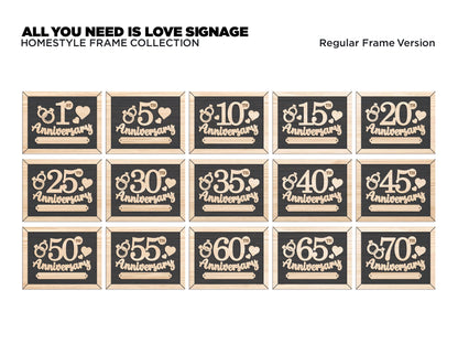 All You Need Is Love Signage - Valentines, Wedding, Anniversary - SVG File Download - Sized for Glowforge