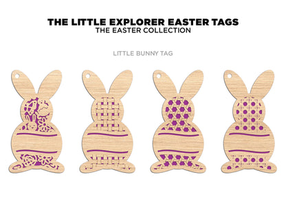 The Little Explorer Easter Tags - 20 Unique designs - SVG, PDF, AI File Download - Glowforge Tested