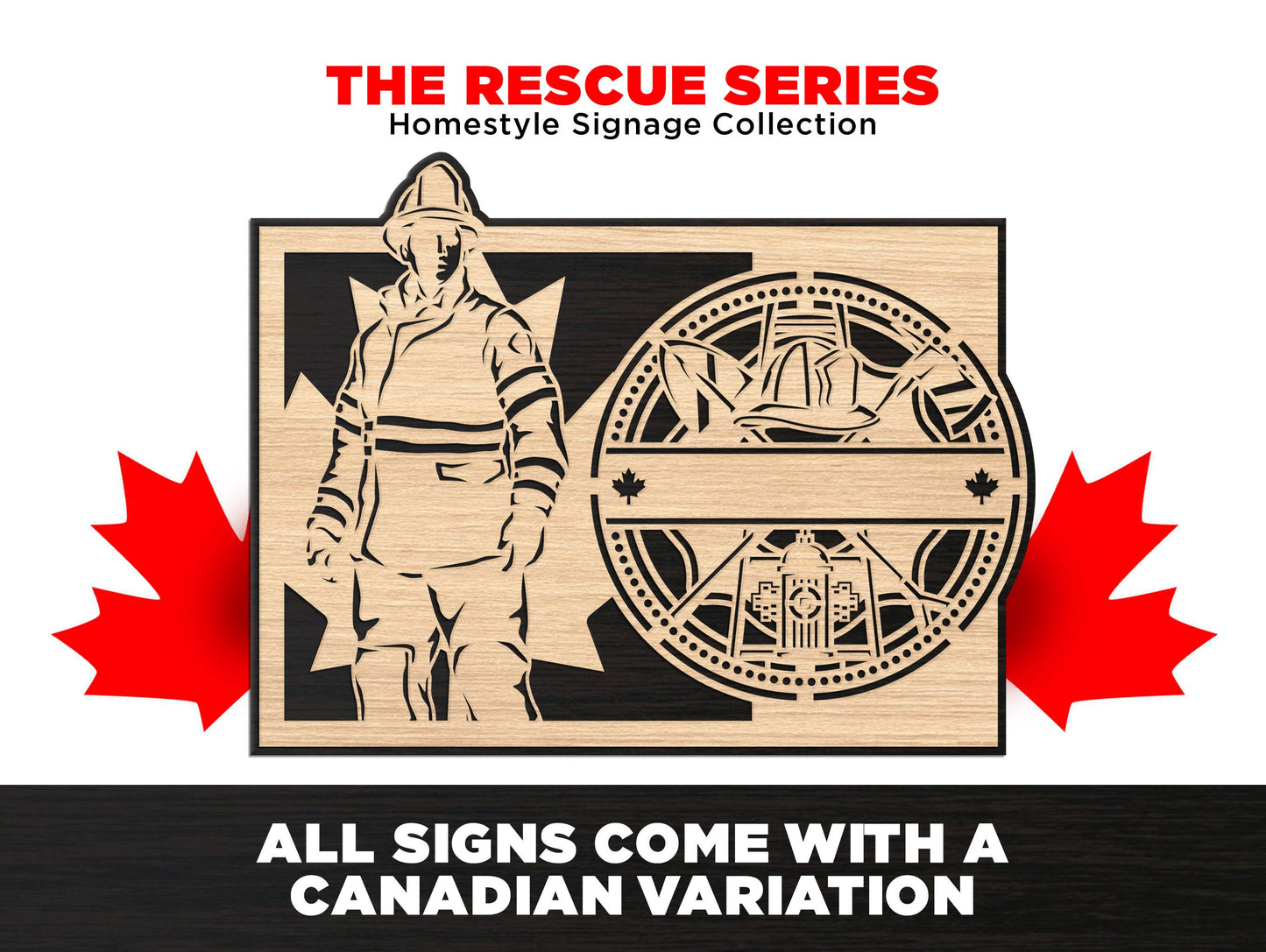 The Rescue Series Signage - Police - 24 Designs - SVG File Download - Sized for Glowforge