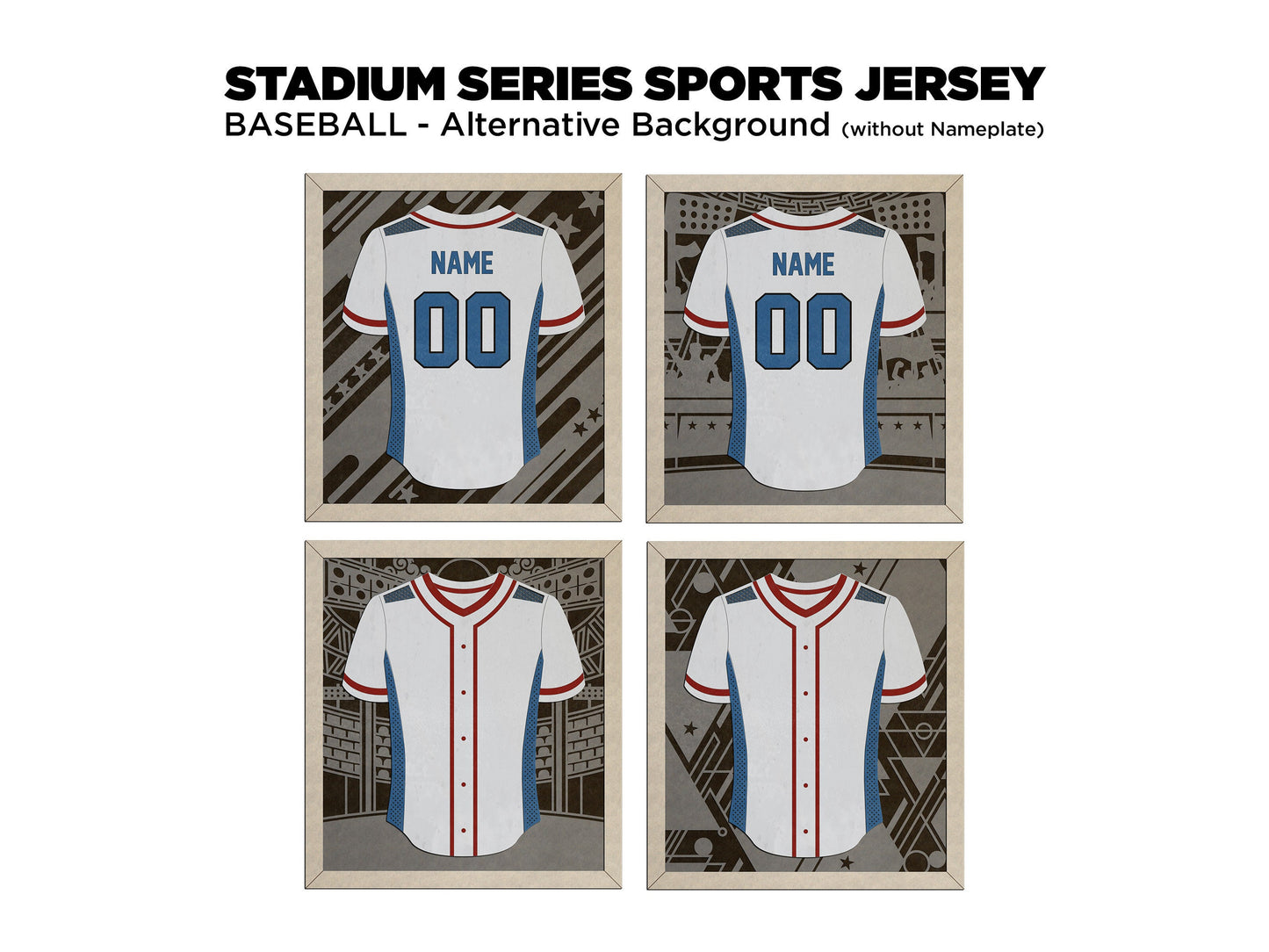 Stadium Series Jerseys - Baseball - 3 Variations - Male, Female