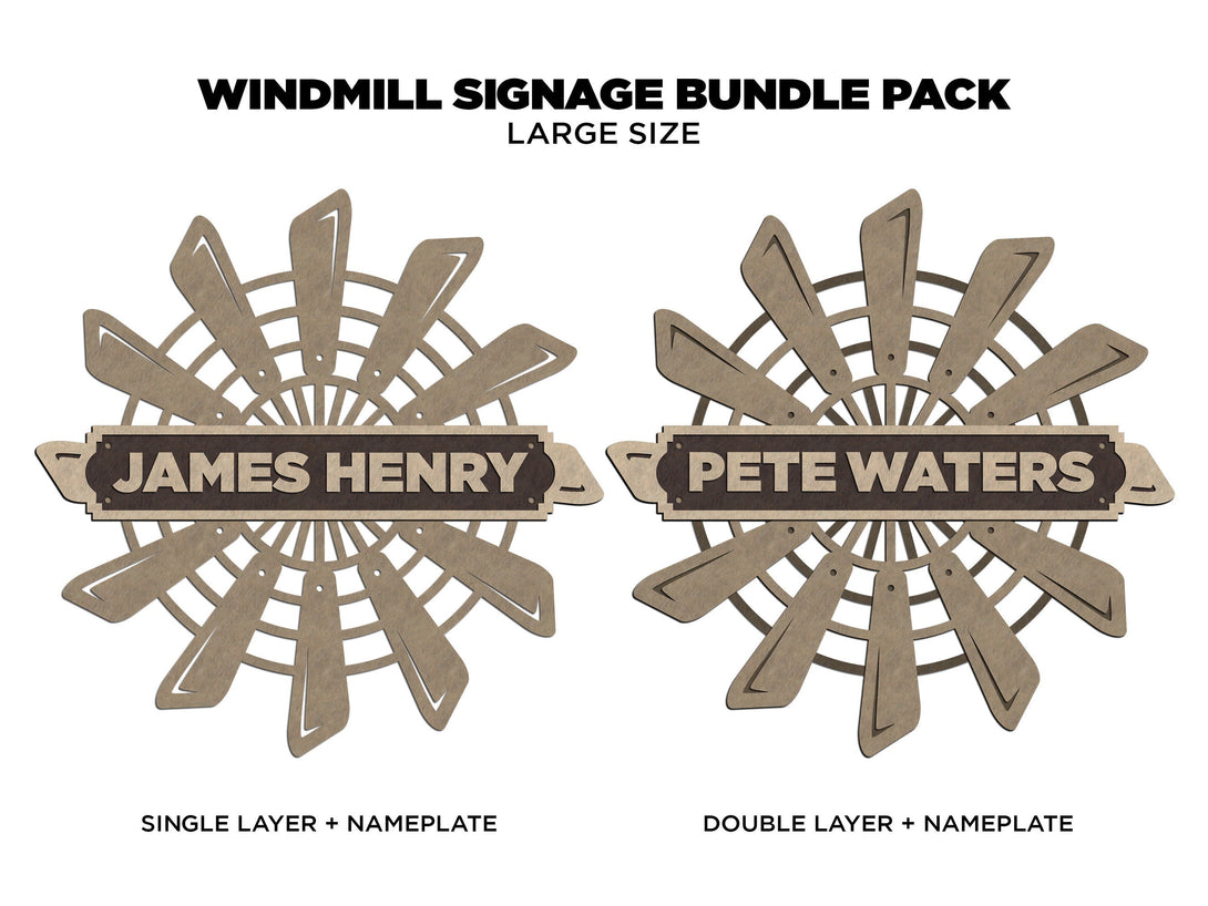 Homestyle Windmill Signage Set - Regular, Oversize, stand version and ...