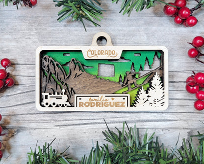 Colorado State Plate Ornament and Signage - SVG File Download - Sized for Glowforge - Laser Ready Digital Files