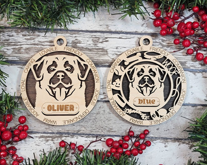 Anatolian Shepherd - Adorable Dog Ornaments - 2 Ornaments included - SVG, PDF, AI File Download - Sized for Glowforge