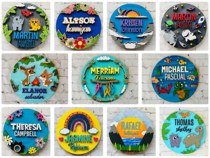 Roundy Rounds - Children Signage - 11 Designs Included - SVG Files - Glowforge & Lightburn Tested