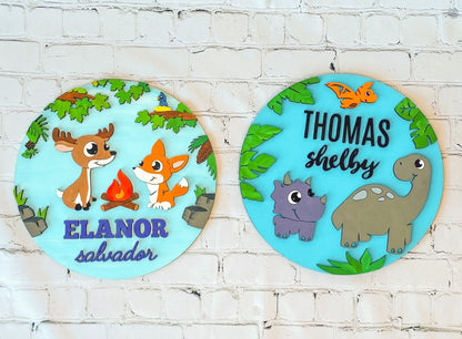 Roundy Rounds - Children Signage - 11 Designs Included - SVG Files - Glowforge & Lightburn Tested