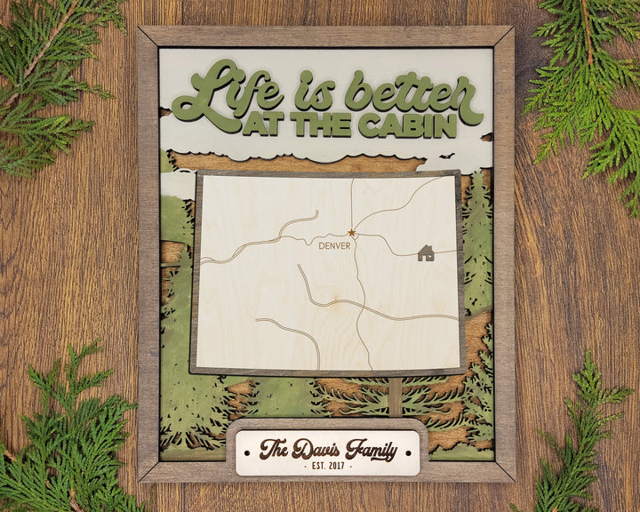 The Colorado State Frame - 13 text options, 12 backgrounds, 25 icons Included - Make over 7,500 designs - Glowforge & Lightburn Tested