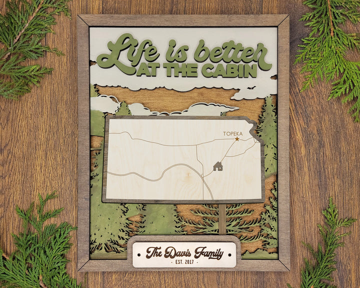 The Kansas State Frame - 13 text options, 12 backgrounds, 25 icons Included - Make over 7,500 designs - Glowforge & Lightburn Tested