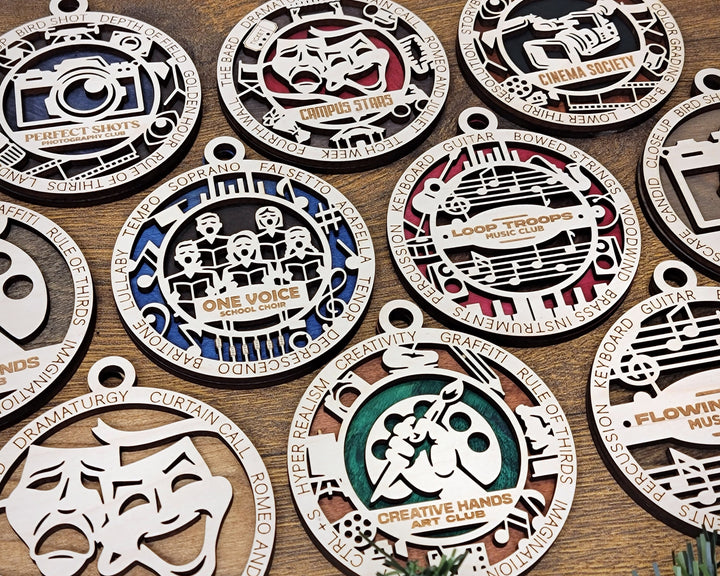 The Artful Ornament Collection - 6 Unique Designs in 4 Styles - Tested on Glowforge & Lightburn