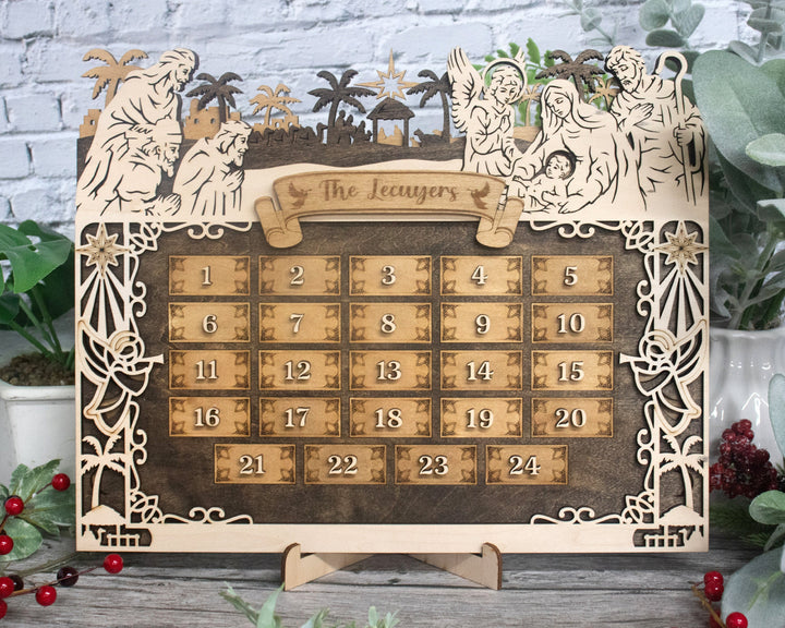 Advent Calendar Collection - 4 Main Themes - 6 Optional Activity Backers - Tested on Glowforge & Lightburn