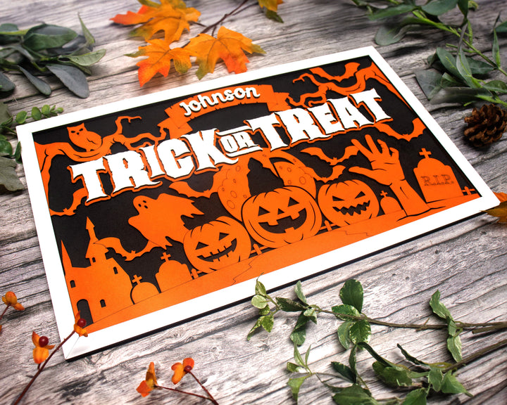 Spooktacular Halloween Signage - Includes 2 Customizable and Non Customizable Options - Tested on Glowforge & Lightburn