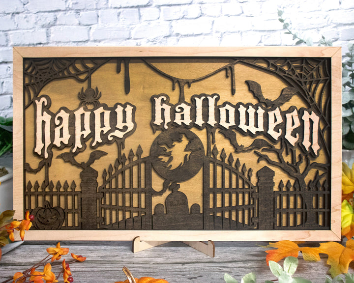 Spooktacular Halloween Signage - Includes 2 Customizable and Non Customizable Options - Tested on Glowforge & Lightburn