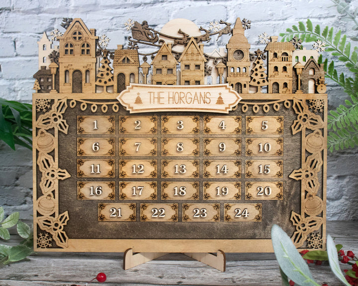 Advent Calendar Collection - 4 Main Themes - 6 Optional Activity Backers - Tested on Glowforge & Lightburn