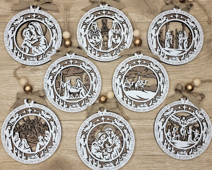 The Christmas Story Ornaments - 8 Unique Designs in 4 Styles - Tested on Glowforge & Lightburn