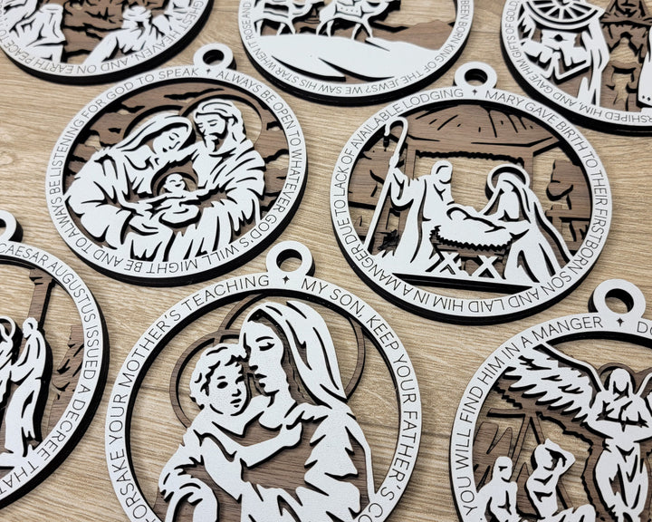 The Christmas Story Ornaments - 8 Unique Designs in 4 Styles - Tested on Glowforge & Lightburn
