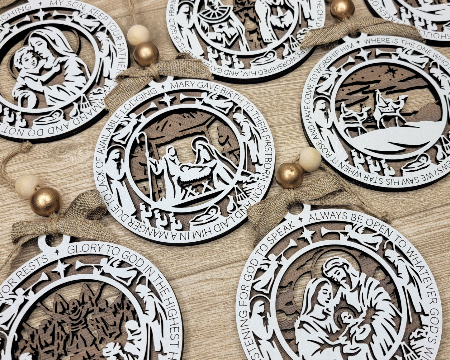 The Christmas Story Ornaments - 8 Unique Designs in 4 Styles - Tested on Glowforge & Lightburn