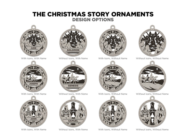 The Christmas Story Ornaments - 8 Unique Designs in 4 Styles - Tested on Glowforge & Lightburn
