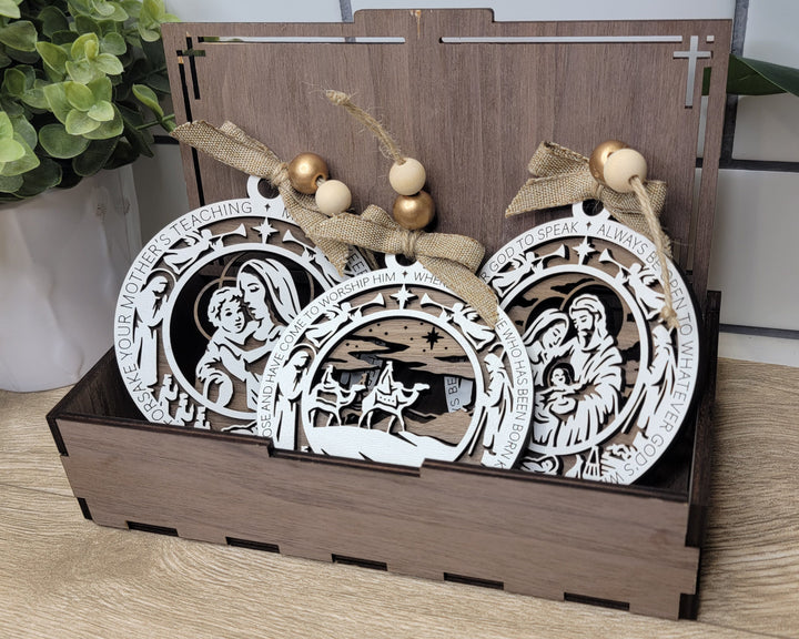 The Christmas Story Ornaments - 8 Unique Designs in 4 Styles - Tested on Glowforge & Lightburn