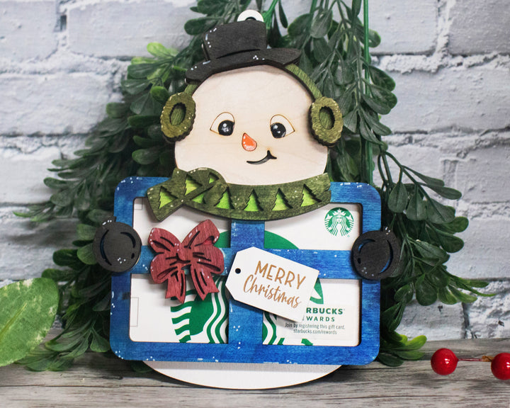 Holiday Gift Card Holder - 5 Unique Character Designs - Laser Designs SVG, PDF, AI File Download - Tested in Glowforge and Lightburn