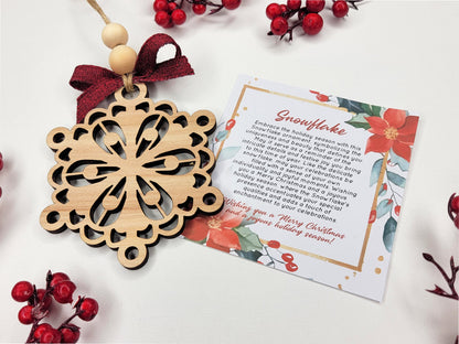 Snowflake Holiday Symbol - 1 Symbol Ornament - 2 Prints - 2 Box Designs - SVG, PDF, AI File Download - Glowforge and Lightburn