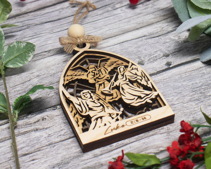 The Arch Christmas Story Ornaments - 8 Unique OrnamentDesigns - 3 Layers - Tested on Glowforge & Lightburn