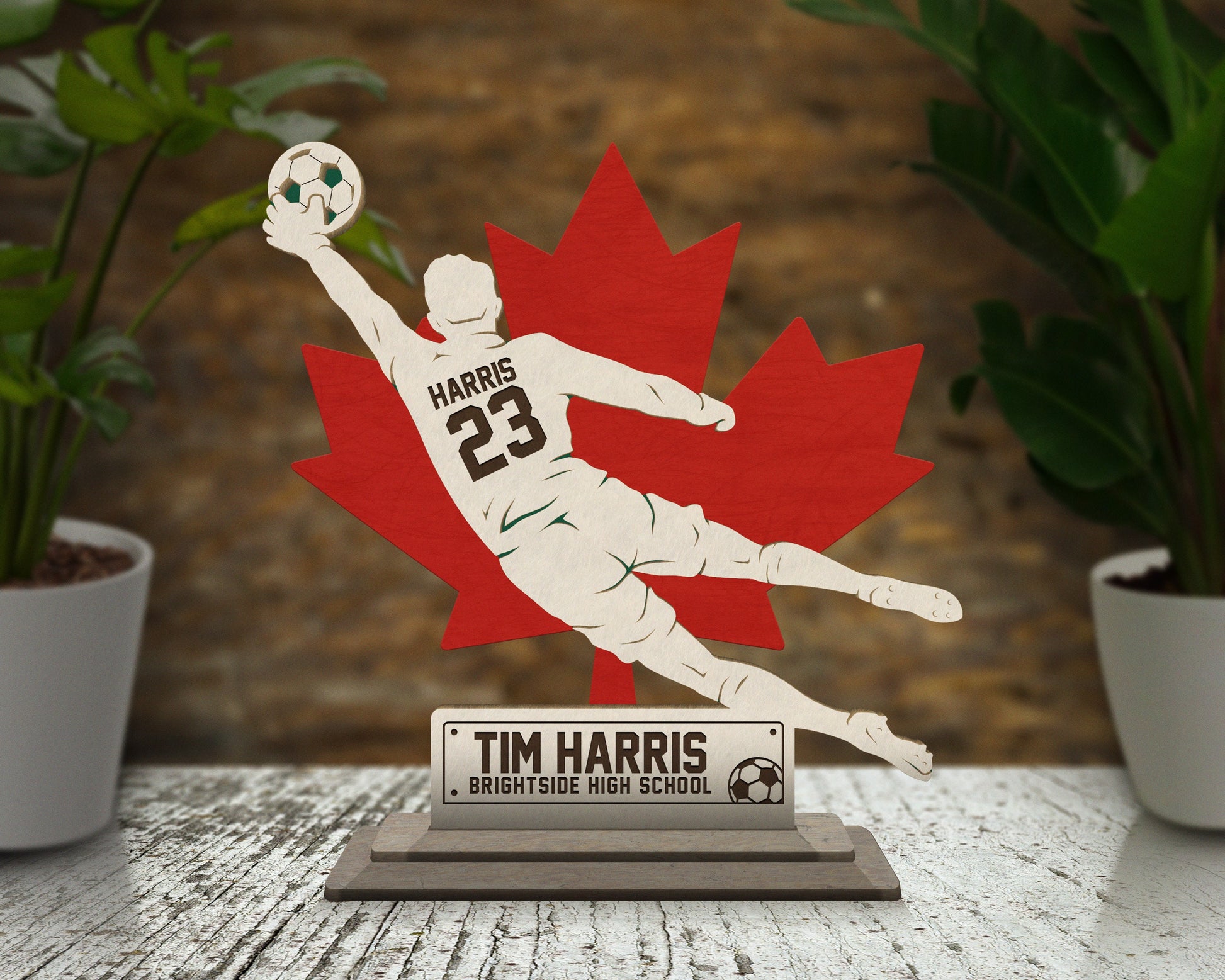 Stadium Series Stand Ups - Soccer - 3 poses in 2 cut formats and 1 engrave option with Male and Female - Tested on Glowforge & Lightburn