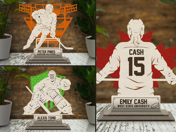 Stadium Series Stand Ups Bundle - Includes Football, Basketball, Soccer, Baseball Hockey - Male and Female - Tested on Glowforge & Lightburn
